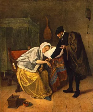 The Doctor and His Patient by Jan Steen - Oil Painting Reproduction