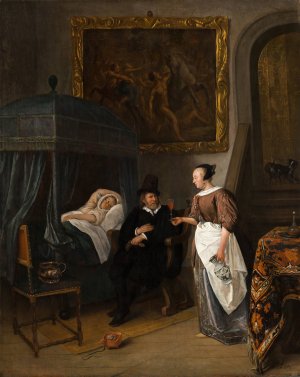 The Doctor's Visit by Jan Steen Oil Painting