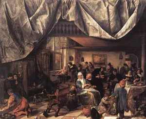 The Life of Man by Jan Steen - Oil Painting Reproduction
