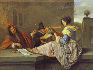 The Lute Player by Jan Steen The Lute Player by Jan Steen Oil Painting