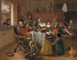 The Merry Family by Jan Steen Oil Painting