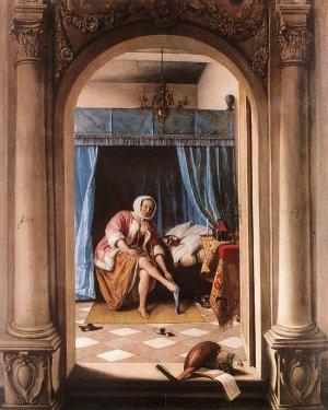 The Morning Toilet by Jan Steen Oil Painting