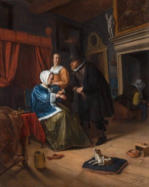 The Sick Girl by Jan Steen Oil Painting