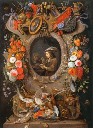 The Soap Bubbles Oil painting by Jan Steen