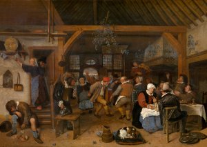 The Wedding Feast by Jan Steen Oil Painting