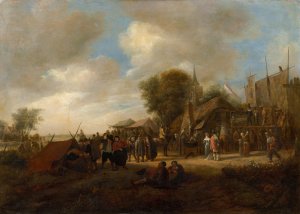 Village Fair by Jan Steen Oil Painting