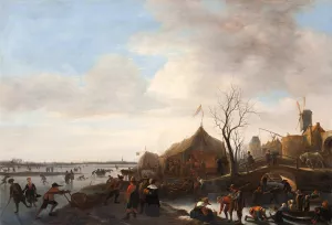 Winter scene by Jan Steen Winter scene by Jan Steen Oil Painting