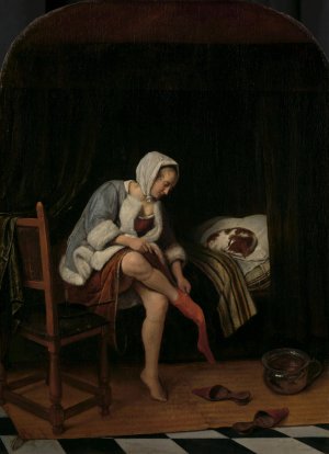 Woman at her Toilet by Jan Steen Oil Painting