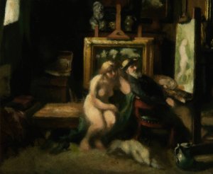The Rest of Diana by Jan Stobbaerts Oil Painting