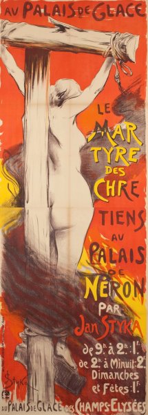 Le Mar Tyre Des Chre Tiens Au Palais De Neron Par Jan Styka by Jan Styka Oil Painting