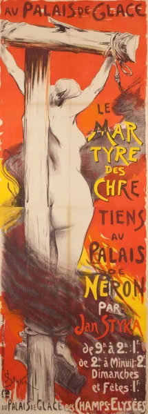 Le Mar Tyre Des Chre Tiens Au Palais De Neron Par Jan Styka Oil painting by Jan Styka