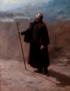 Mickiewicz as a Pilgrim by Jan Styka Oil Painting