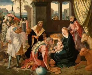 The Adoration of the Magi Oil painting by Jan Swart Van Groningen