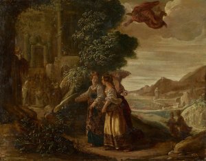 Mercury And Herse by Jan Tengnagel Oil Painting