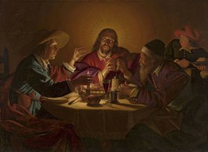 Supper at Emmaus by Jan Ter Borch Oil Painting