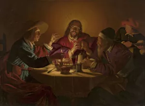 Supper at Emmaus by Jan Ter Borch Oil Painting