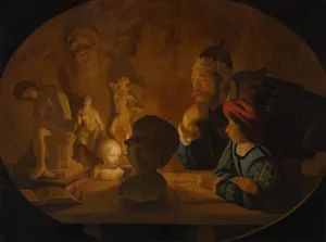 The Drawing Lesson by Jan Ter Borch Oil Painting