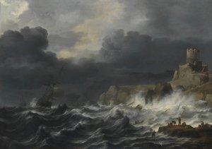 Seascape by Jan Theunisz Blanckerhoff Oil Painting