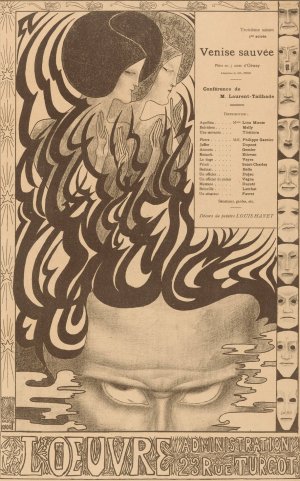 Affiche voor het toneelstuk Venise sauvee van Thomas Otway by Jan Toorop Oil Painting