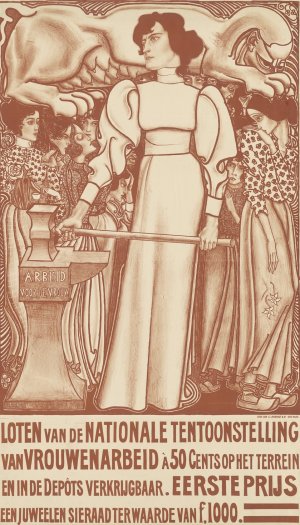 Arbeid voor de vrouw by Jan Toorop Oil Painting