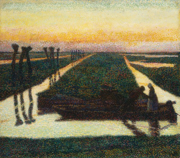 Broek in Waterland  by Jan Toorop - Hand-Painted Oil Painting Reproduction