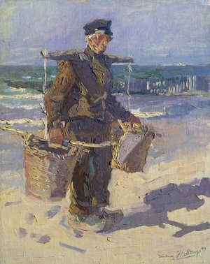 De schelpenvisser by Jan Toorop Oil Painting