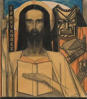 Etude pour 'Christus in de Woestijn' by Jan Toorop Oil Painting