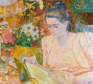 Portrait of Mrs Marie Jeannette de Lange by Jan Toorop Oil Painting