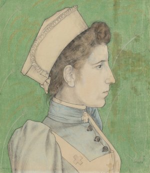 Portrait of Nurse Nelly by Jan Toorop Oil Painting