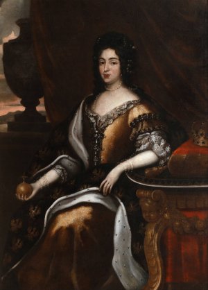 Portrait of Maria Casimire by Jan Tricius Oil Painting