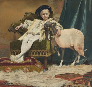 Charles V as a Child by Jan Van Beers Oil Painting