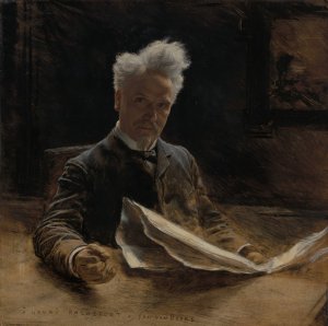 Henri Rochefort, French Journalist and Politican by Jan Van Beers Oil Painting