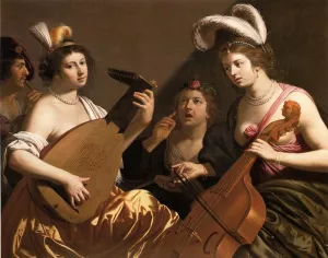 The Concert by Jan Van Bijlert - Oil Painting Reproduction