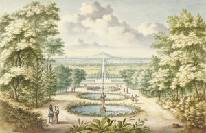 Amfitheater te Kleef, naar het Noorden gezien by Jan Van Call The Elder Oil Painting
