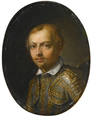 Portrait Of Francesco Dal Pozzo by Jan Van Den Hoecke Oil Painting