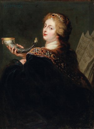 The Delphic Sibyl by Jan Van Den Hoecke Oil Painting