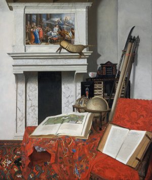 Room Corner With Curiosities by Jan Van Der Heyden Oil Painting