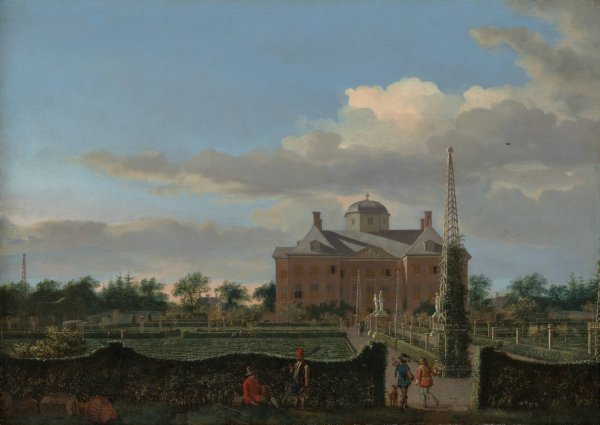 The Huis ten Bosch at The Hague and Its Formal Garden  by Jan Van Der Heyden - Hand-Painted Oil Painting Reproduction