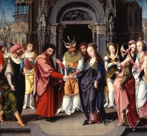 The Marriage of the Virgin by Jan Van Doornick Oil Painting