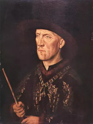 Portrait of Baudouin de Lannoy painting by Jan Van Eyck