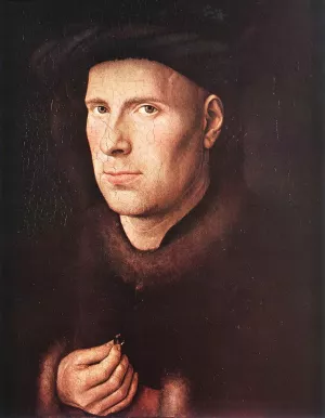 Portrait of Jan de Leeuw by Jan Van Eyck Oil Painting