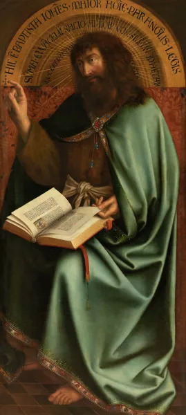 Saint John the Baptist by Jan Van Eyck Oil Painting