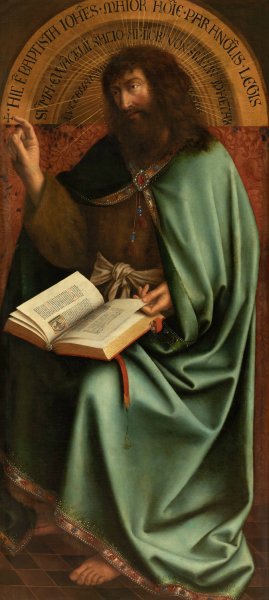 Main Product Photo of Saint John the Baptist Painting by Jan Van Eyck