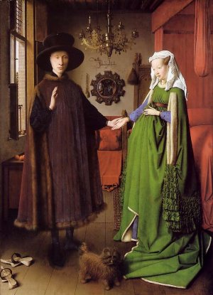 The Betrothal of the Arnolfini Oil painting by Jan Van Eyck