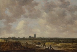 A View of The Hague from the Northwest Oil painting by Jan Van Goyen