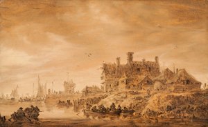 Coast Scene Oil painting by Jan Van Goyen