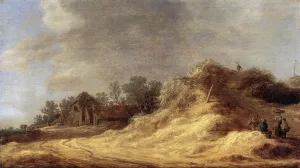 Dunes painting by Jan Van Goyen