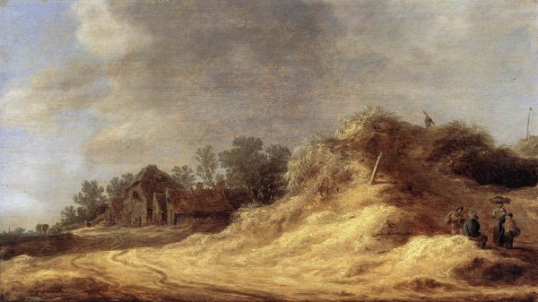 Dunes by Jan Van Goyen - Hand-Painted Oil Painting Reproduction