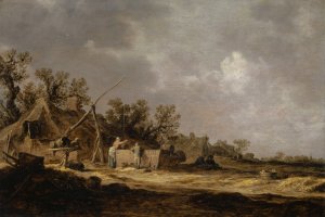 Farms Oil painting by Jan Van Goyen