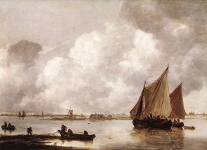 Haarlemer Meer Oil painting by Jan Van Goyen